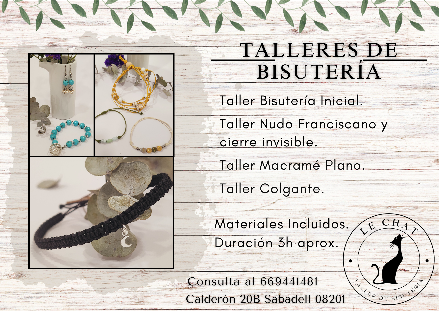 Talleres de bisutería. Crea tus accesorios únicos.